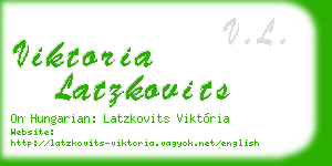 viktoria latzkovits business card